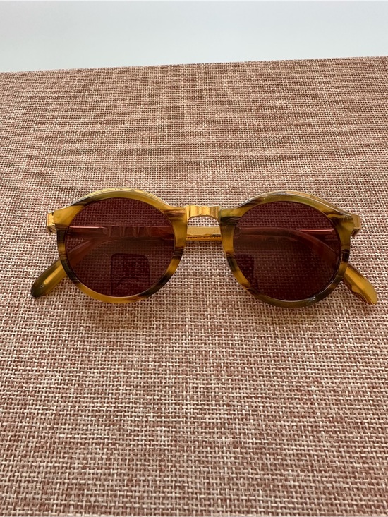Persol Accessories - PERSOL IVY Round Sunglasses Italian Handmade Olive Tortoise MADE IN ITALY